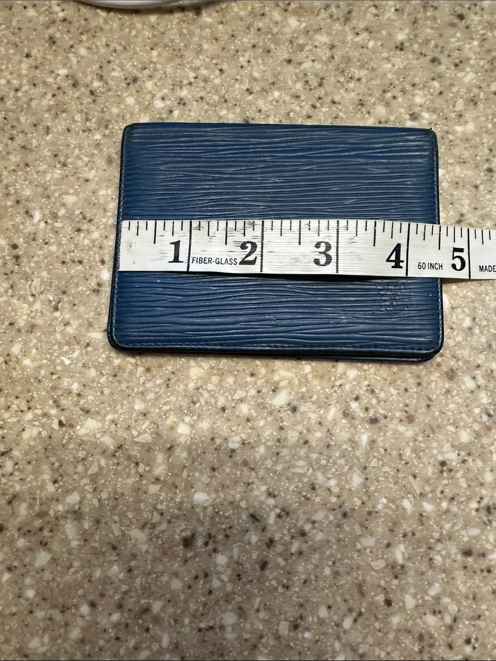 Louis Vuitton Blue Epi Leather Card ID Holder